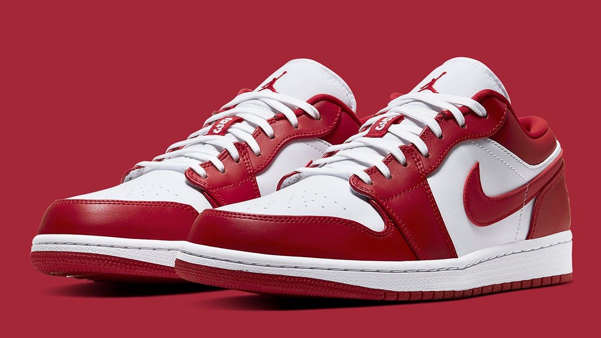 red and white jordans