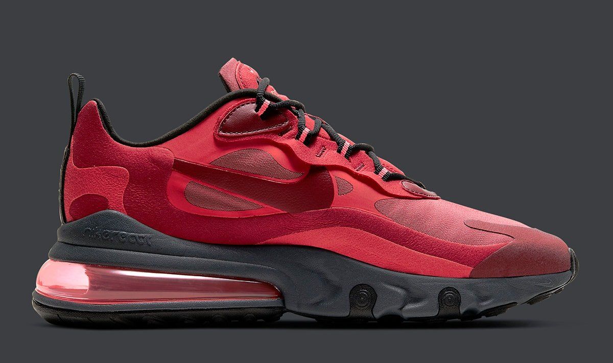 Available Now New Nike Air Max 270 React Rocks Red N Grey House Of Heat