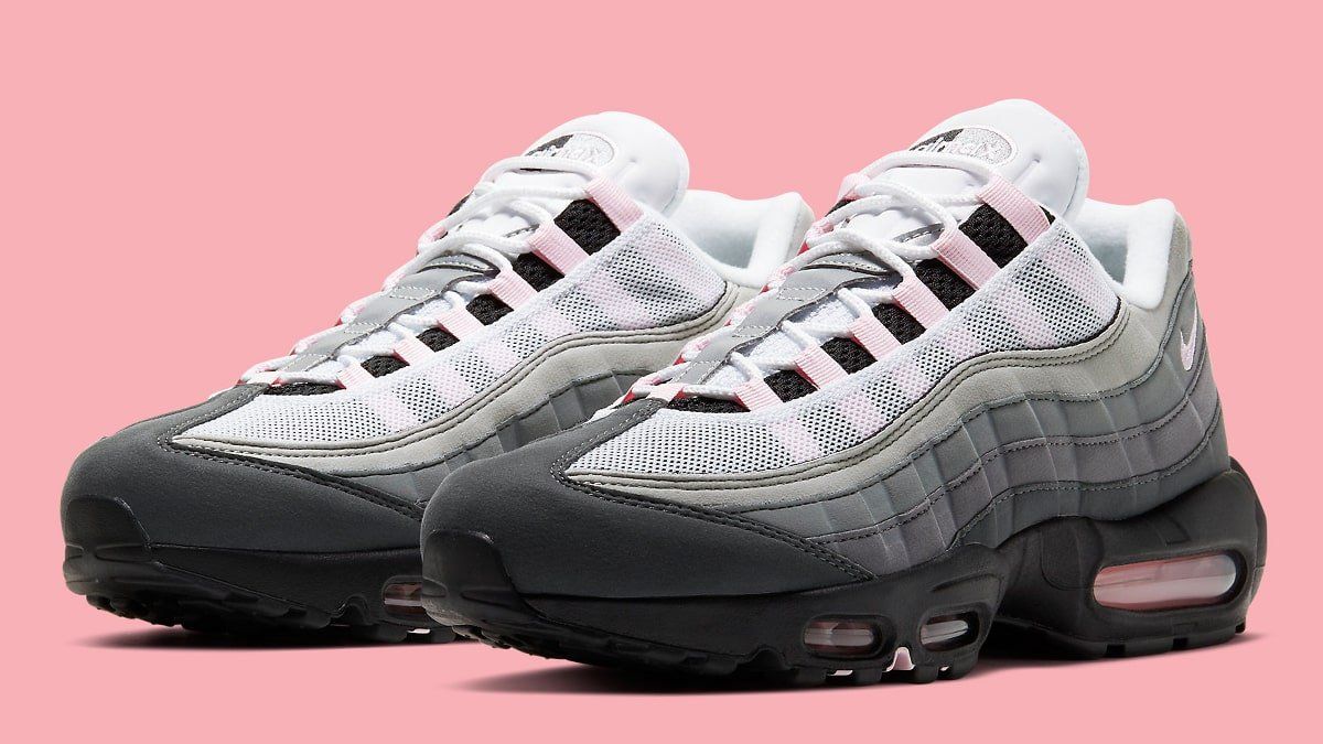 pink and white air max 95