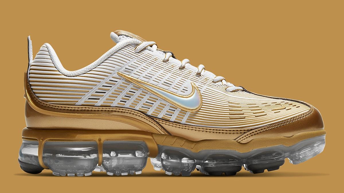 nike vapormax 360 white and gold