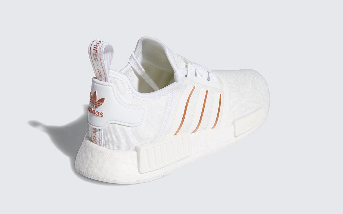 white and gold nmd womens