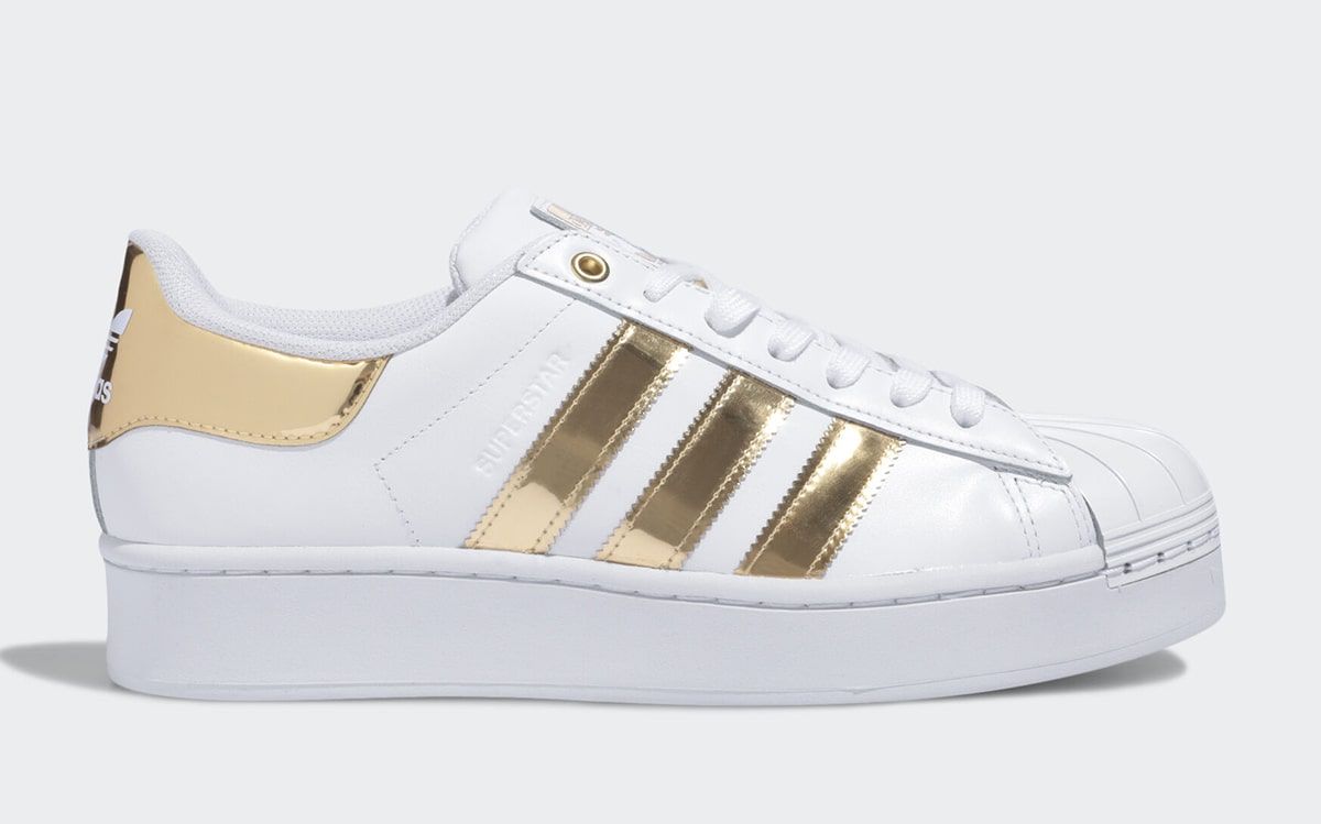 The adidas Superstar Bold Goes for Gold! - HOUSE OF HEAT | Sneaker News,  Release Dates and Features