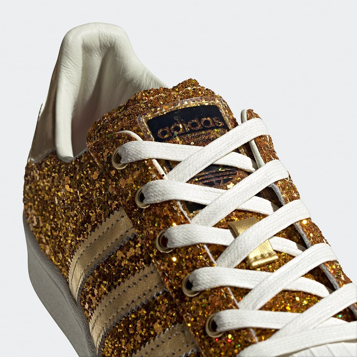 adidas gold glitter