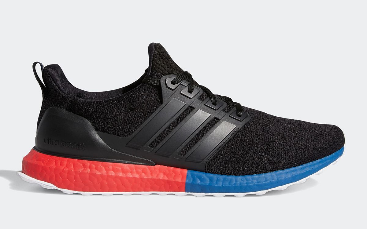 ultra boost red blue white