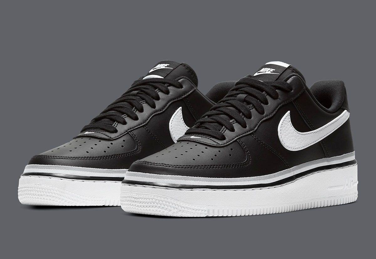 white and black air forces 1