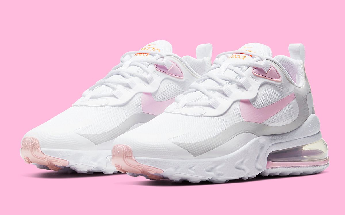pink gray and white air max