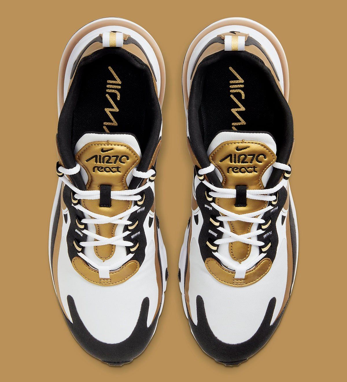 Available Now Nike Air Max 270 White Black Gold House Of Heat