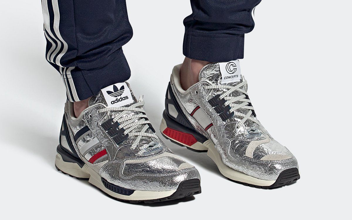 This Metallic Silver Concepts x adidas ZX 9000 is Out of This 