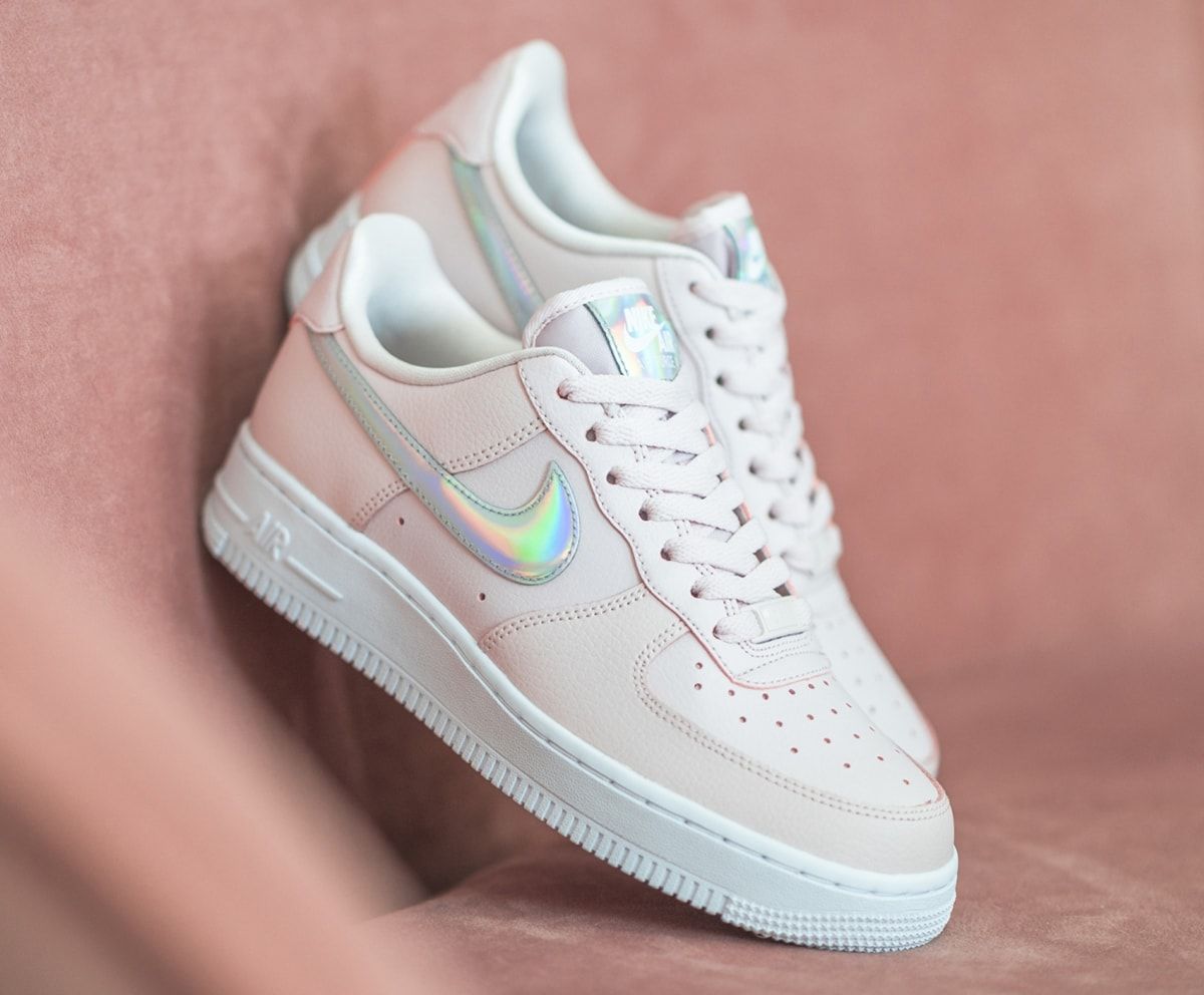 shiny pink air force ones