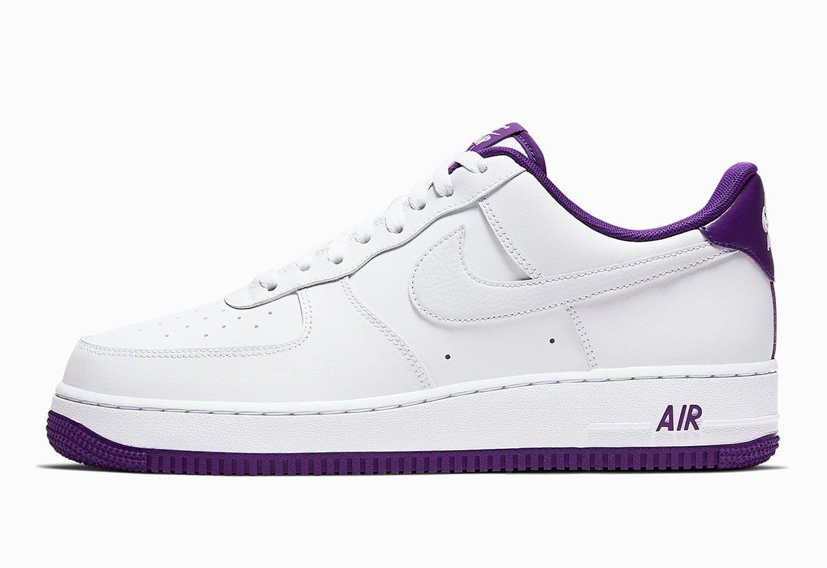 purple nike air force ones