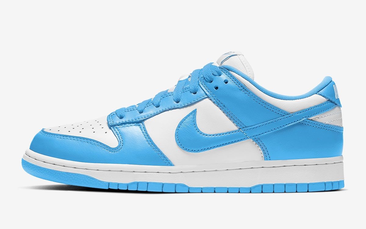 blue and white dunk lows