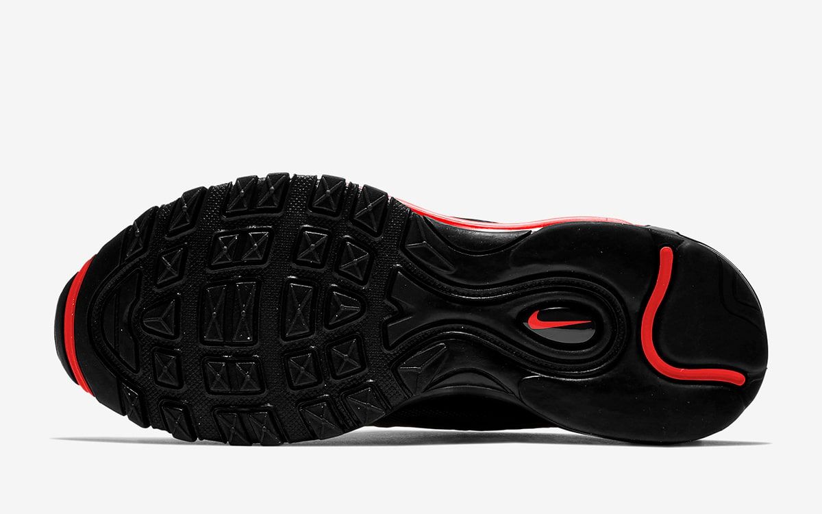 nike 97 black with red tick
