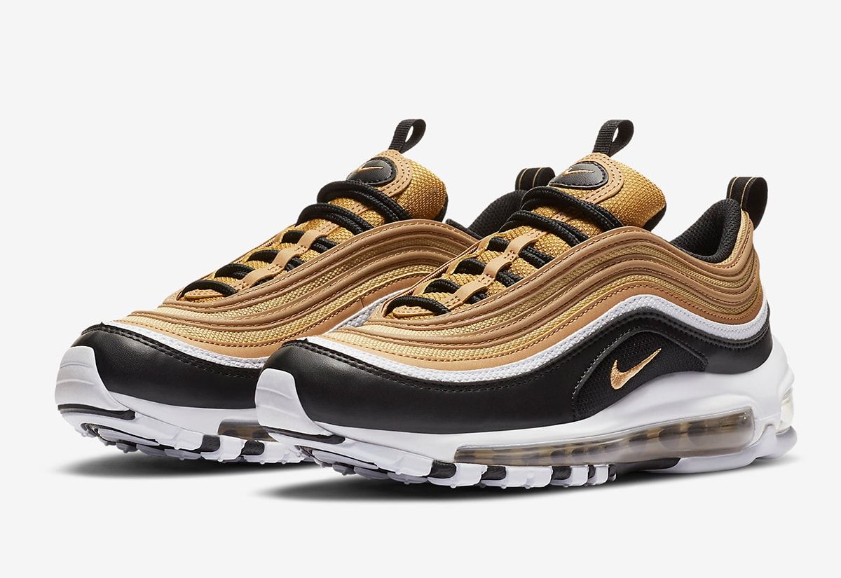 nike 97 gold and black