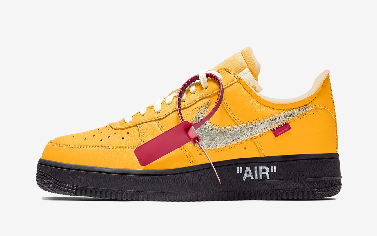 nike air force off white red