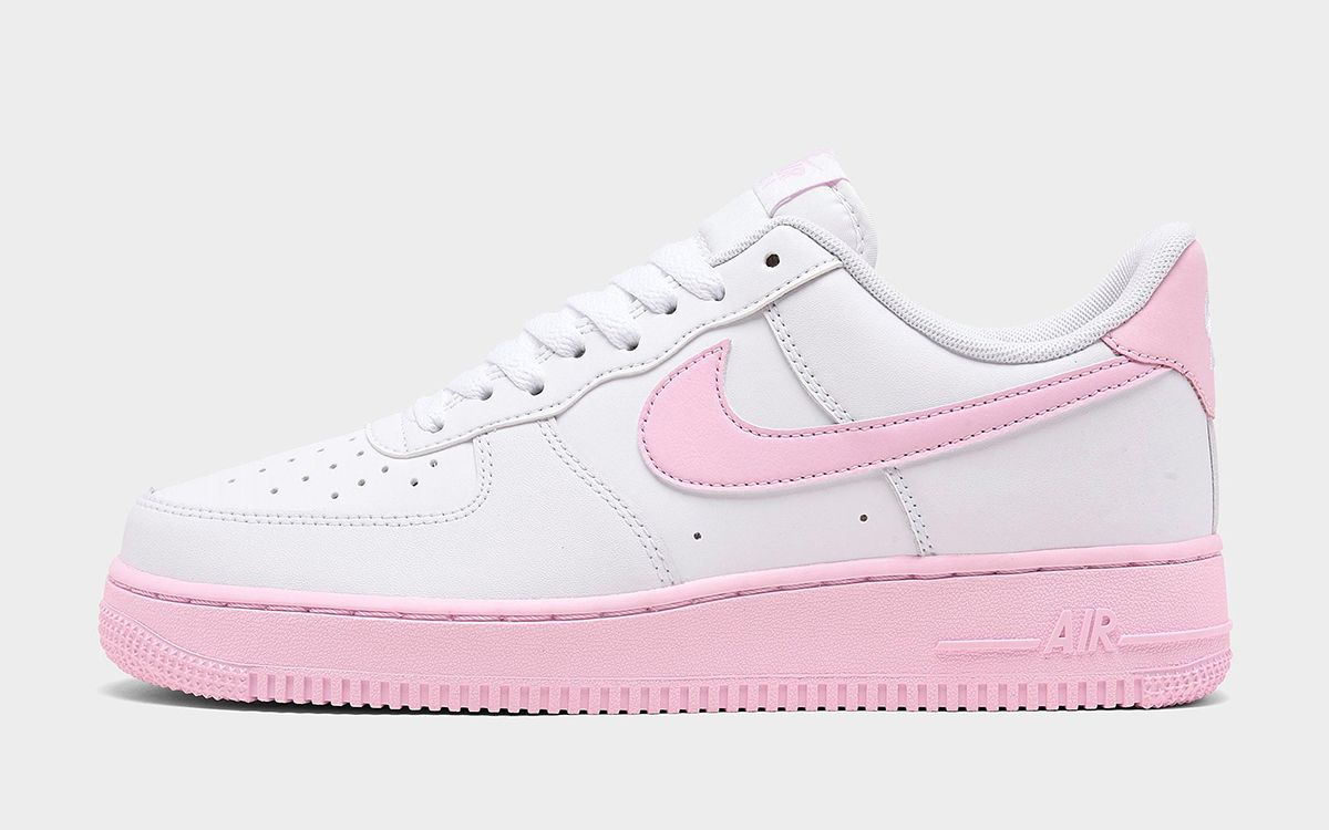 air force ones pink bottom