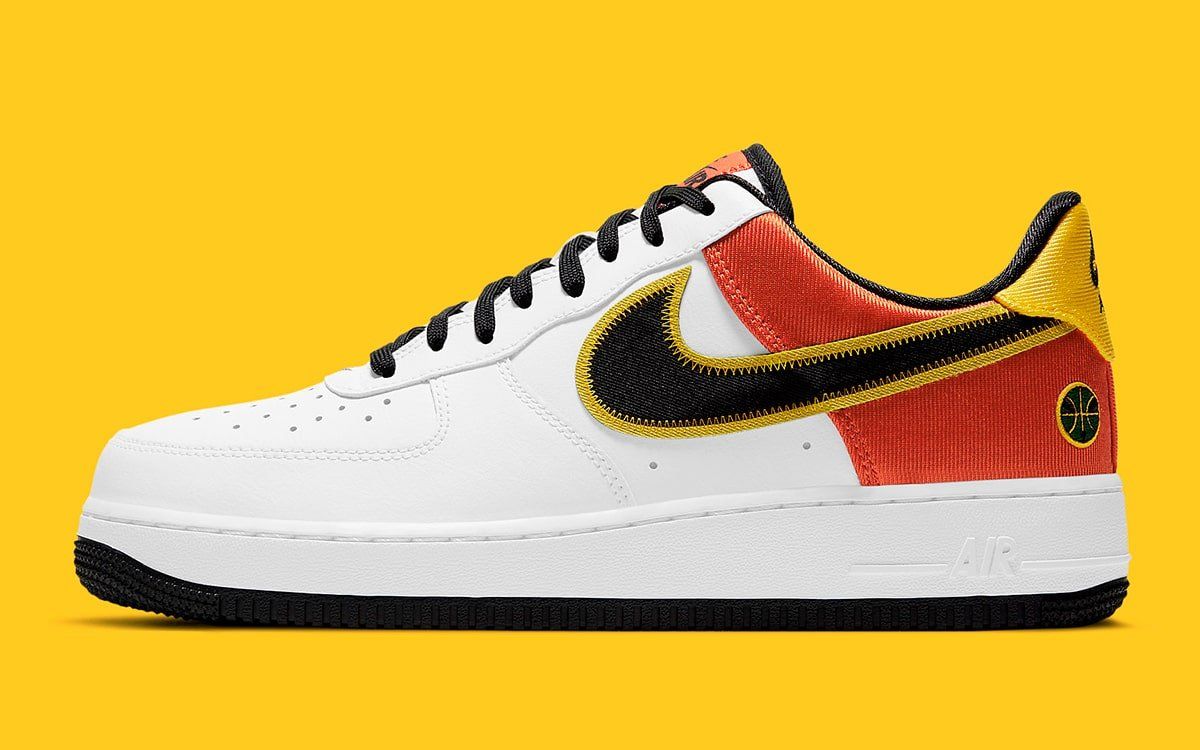 black orange and yellow air force 1