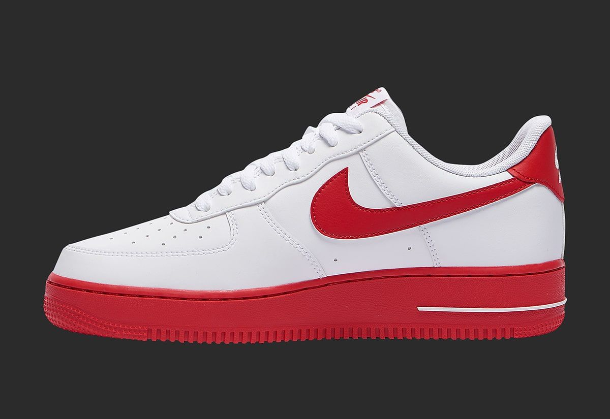 white air force ones red bottoms