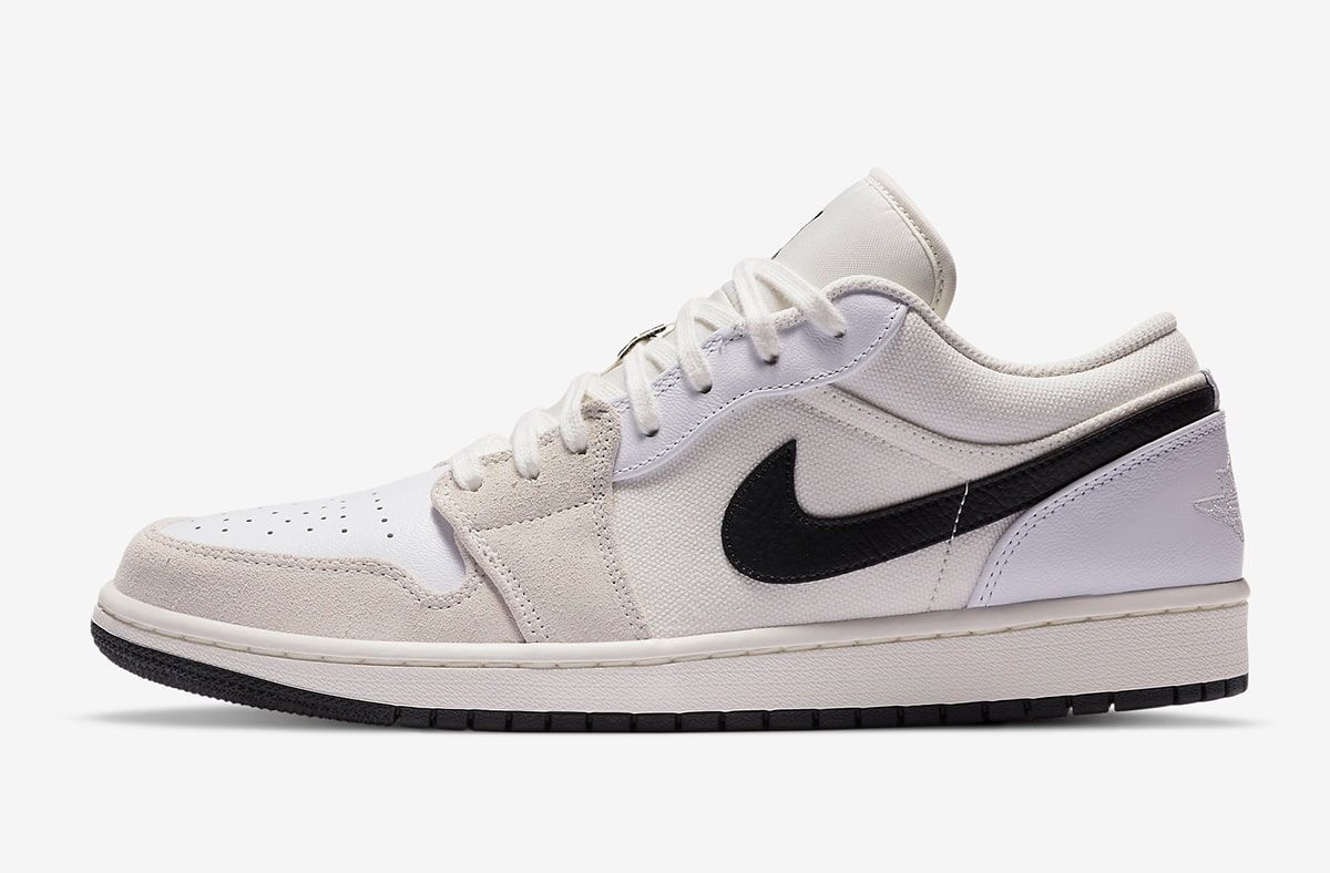 The Air Jordan 1 Low Appears in Muted Hues and Mismatched Materials ...