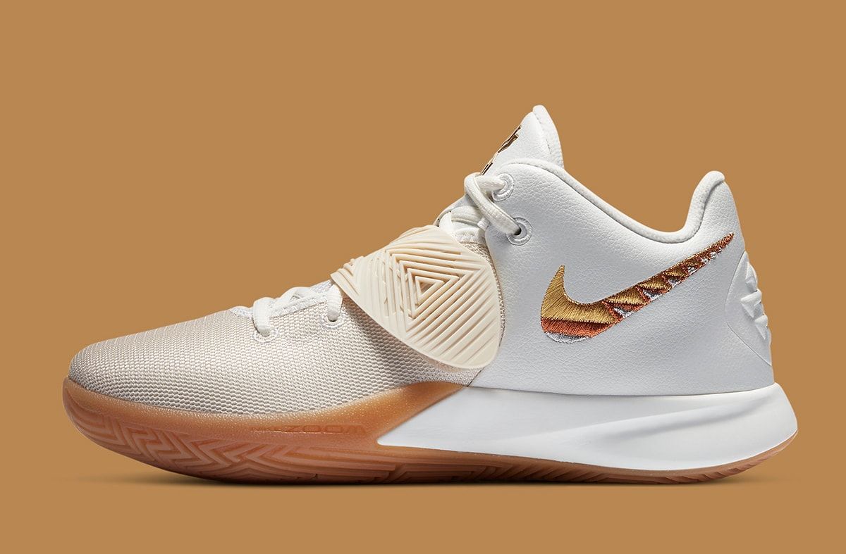 kyrie flytrap 3 white and gold
