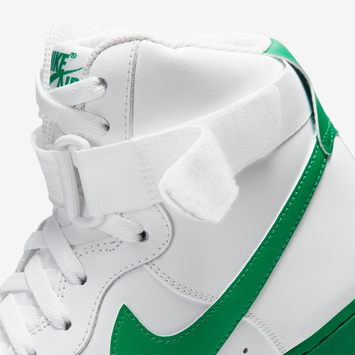 white and green air force 1 high
