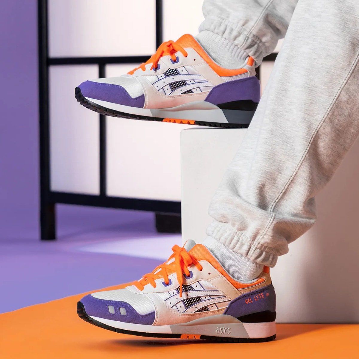 The ASICS GEL-Lyte III OG in Orange And Purple is Available Now