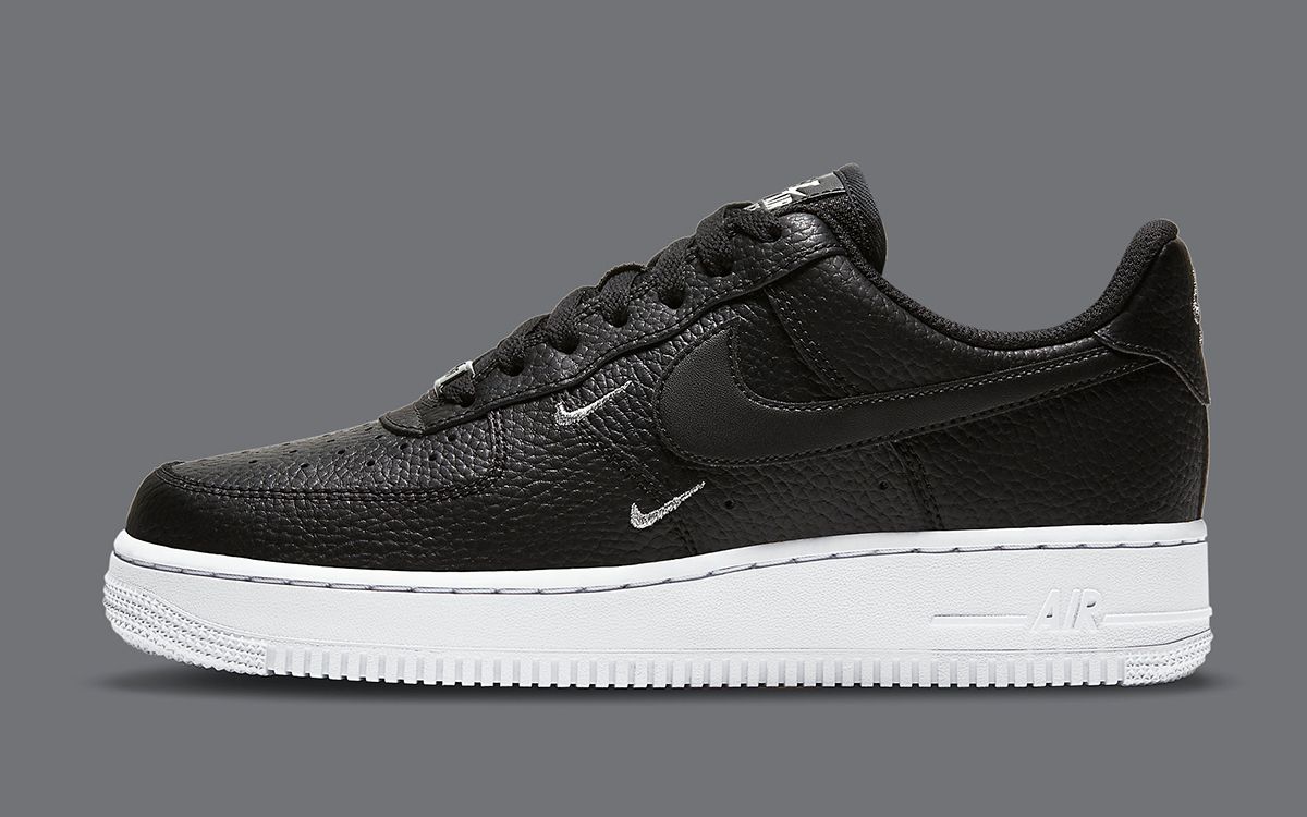 silver swoosh air force 1