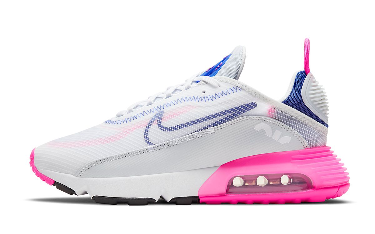 pink blue and purple air max