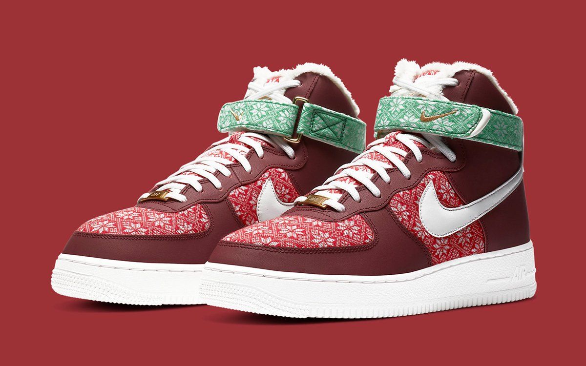 Nike Air Force 1 High '07 LV8 Christmas Sweater DC1620 600