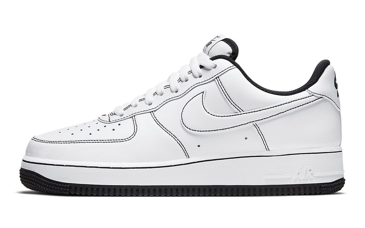 black air force 1 with white trim