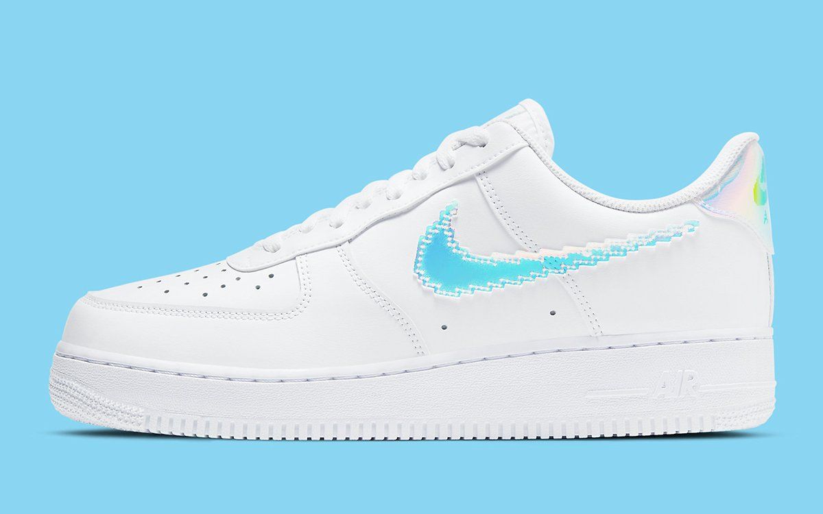 nike air force 1 iridescent blue