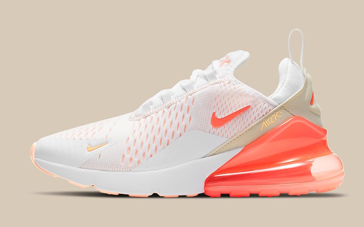 Nike Air Max 270 Appears in White and Orange Arrangement HOUSE OF HEAT