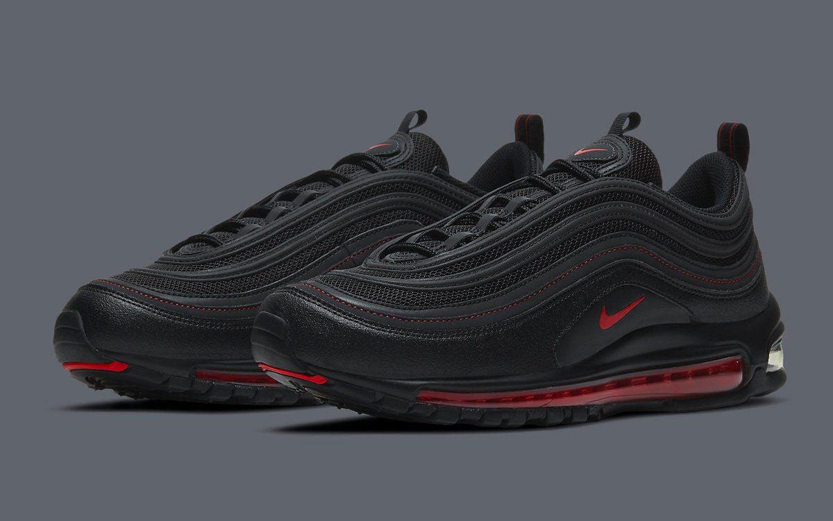 The Nike Air Max 97 Appears in Another Black and Red Arrangement ...
