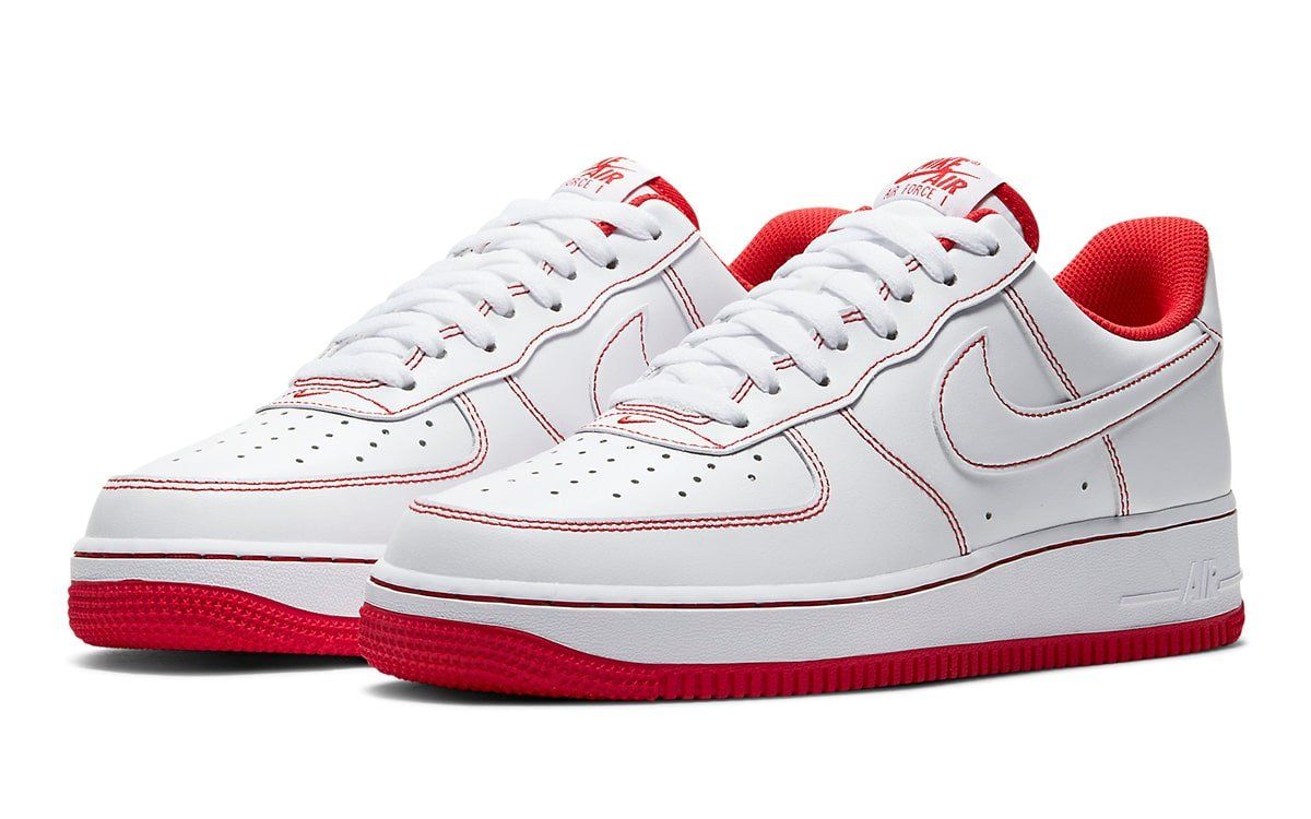 neon red air force 1
