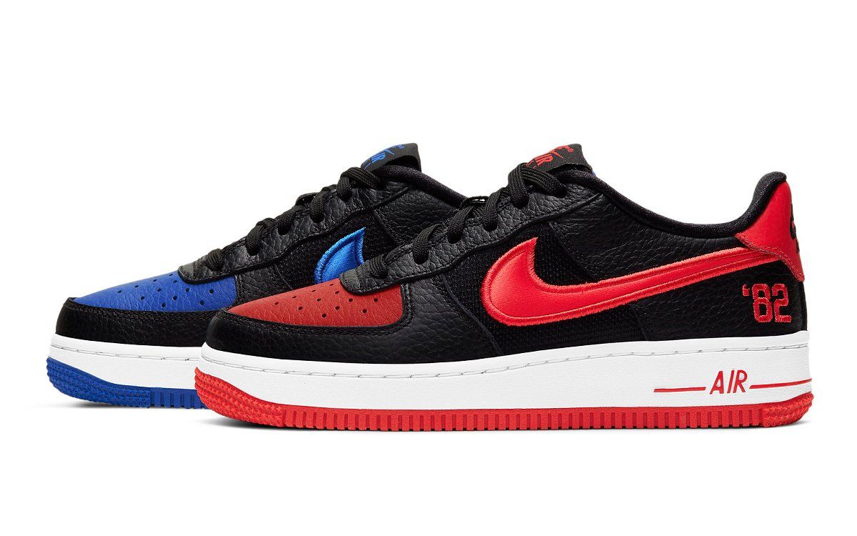 air force 1 low blue and red
