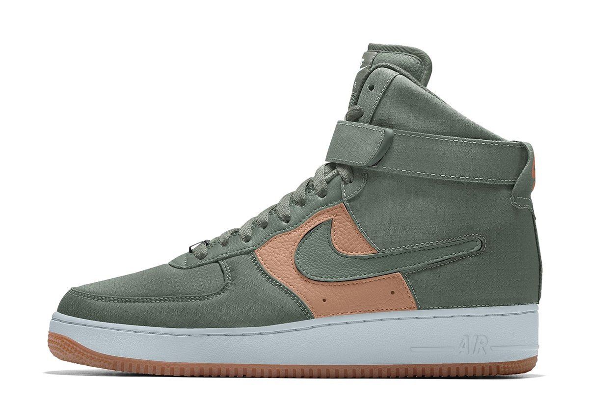 Nike Add Leather Suede Ripstop Snakeskin And Jewel Swooshes To The Nike Air Force 1 1 By You House Of Heat