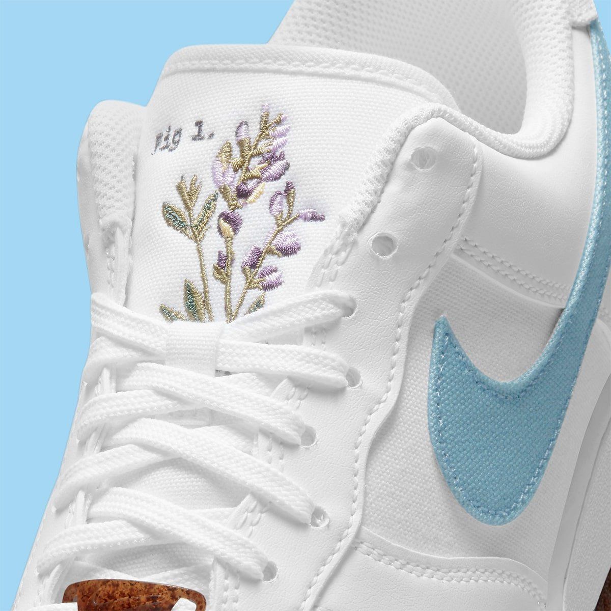 nike with flowers sneakers