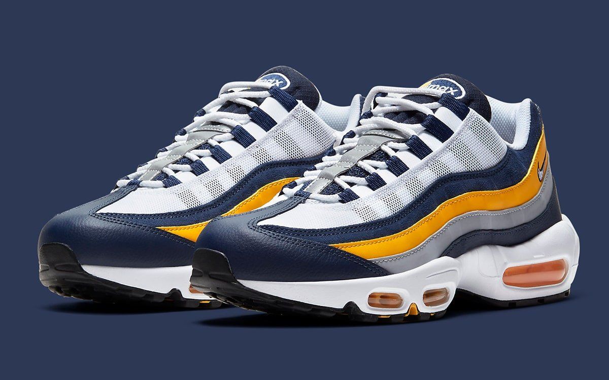 Available Now // Air Max 95 in Navy, White, and Gold | HOUSE OF HEAT