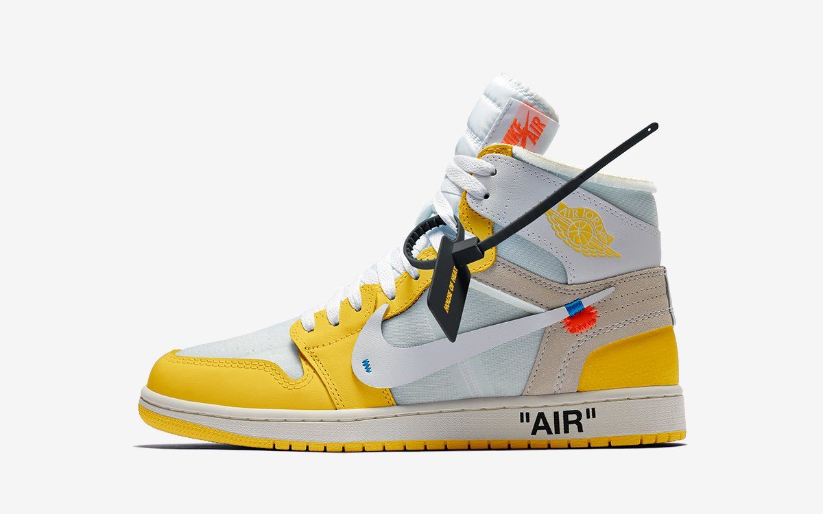 air jordan 1 off white canary yellow release date
