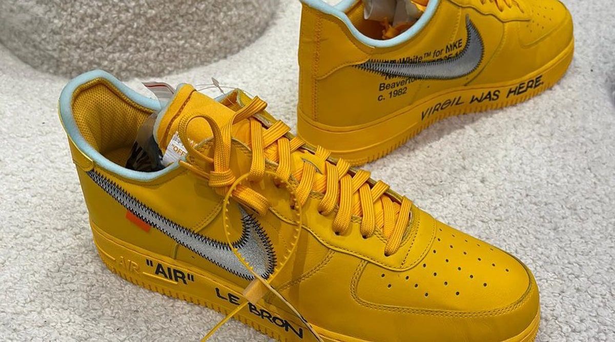 off white air force yellow