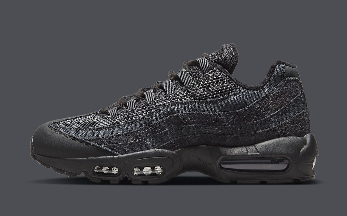 Nike Serve Up a Stealthy Air Max 95 in Textured Triple Black ...