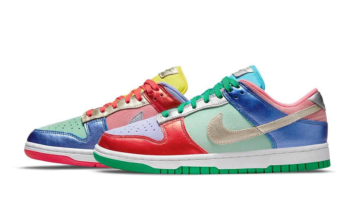 colorful nike low dunks