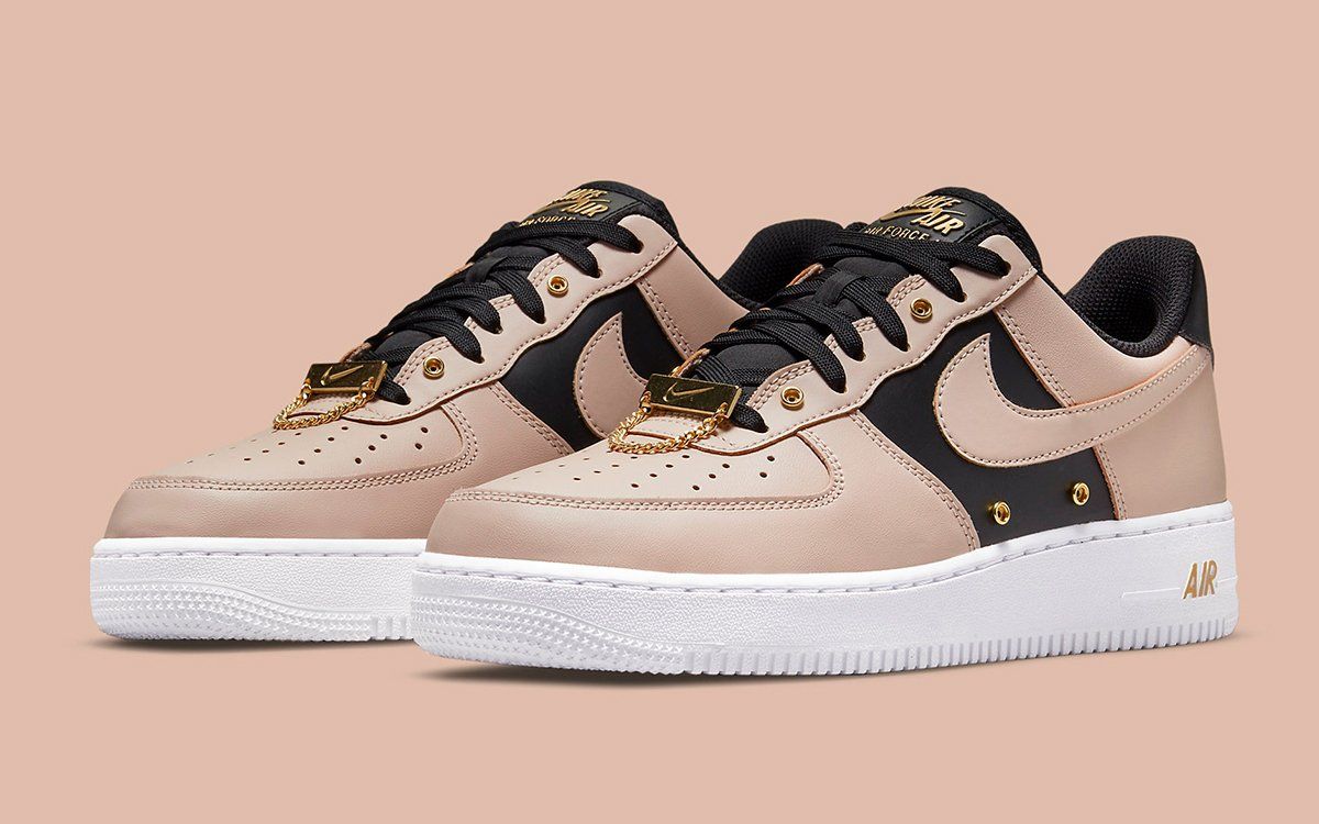 pink and gold air force 1