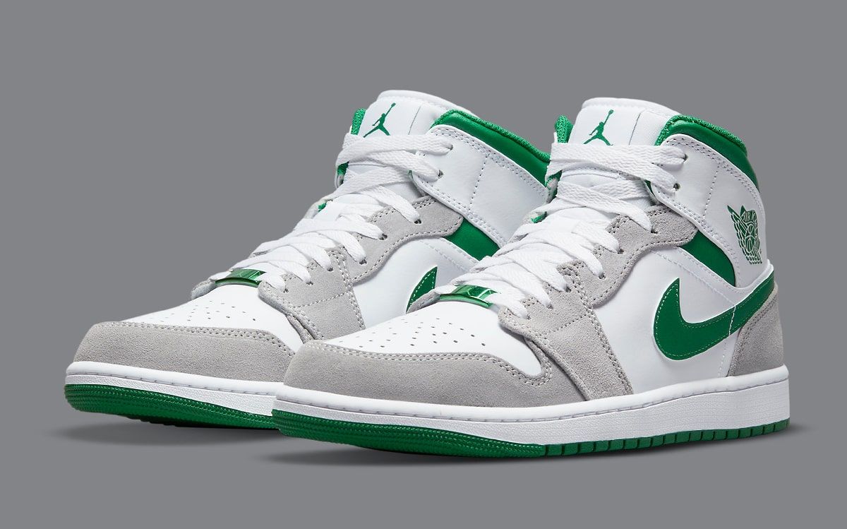 Air Jordan 1 Mid Appears in White, Grey and Pine Green | HOUSE OF HEAT موقع هوم بوكس