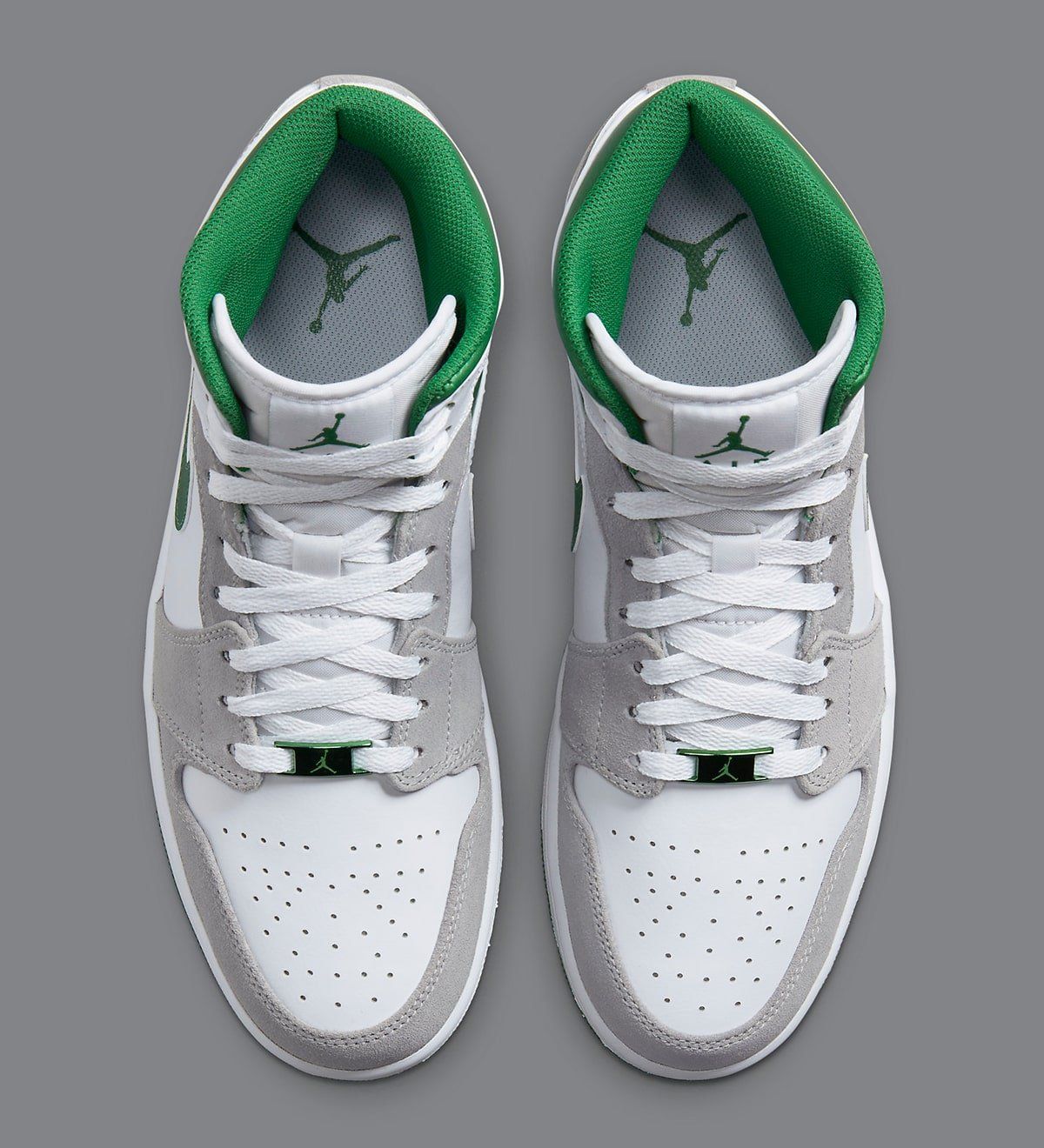 Air Jordan 1 Mid Appears in White, Grey and Pine Green | HOUSE OF HEAT