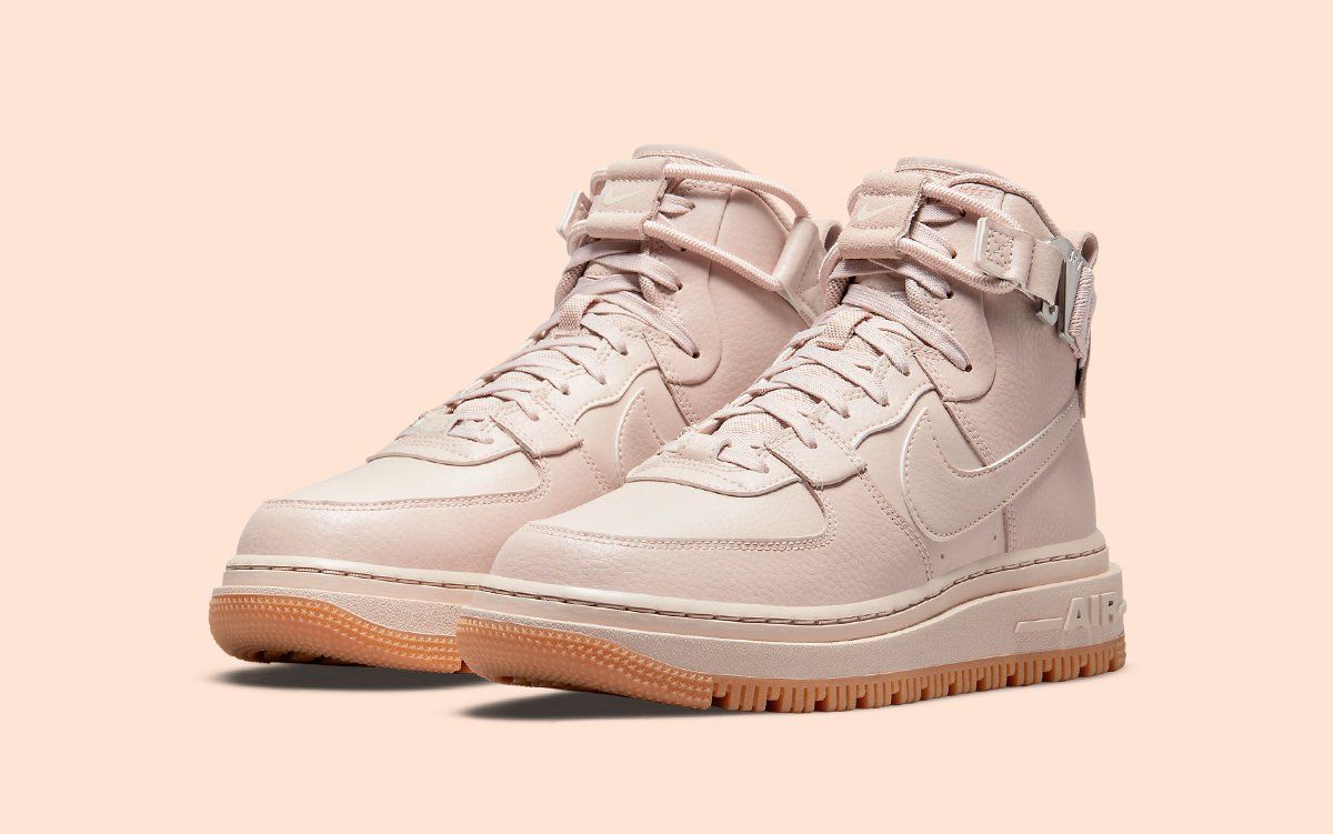 Appal Faial Part Nike Air Force 1 High Utility 2.0 Appears in Beige-Pink | HOUSE OF HEAT