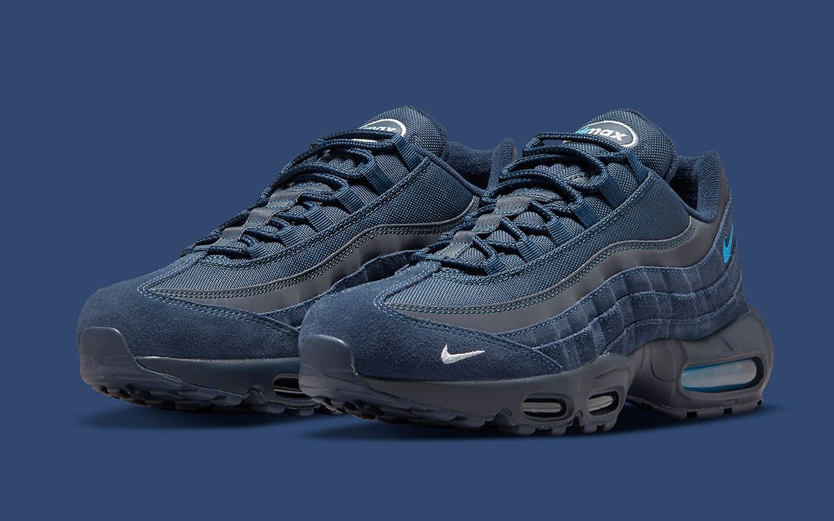 The Nike Air Max 95 Suits up in Navy Suede | HOUSE OF HEAT فوار فيتامين