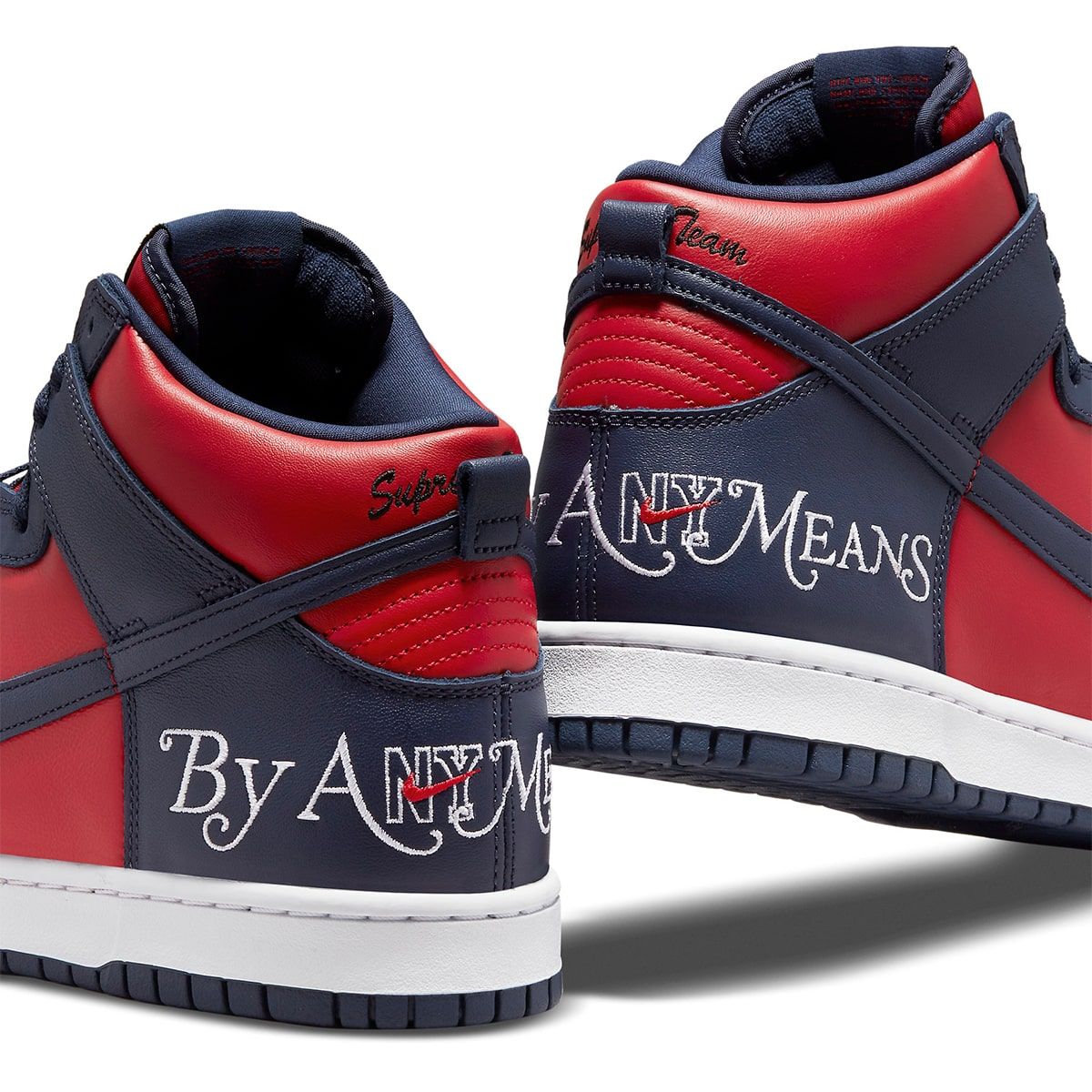 Supreme nike sb black and red x Nike SB Dunk High “By Any Means” Collection Releases