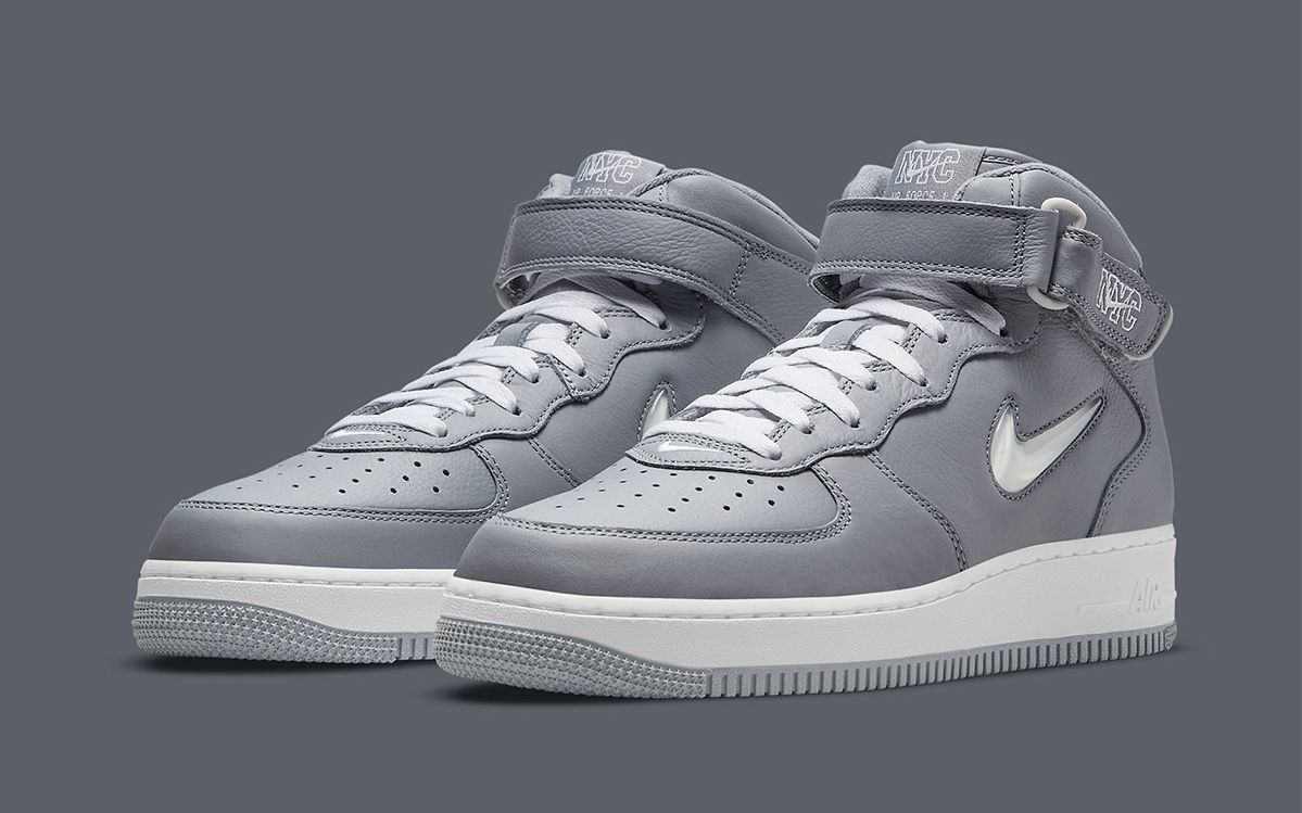 grey air force 1 mid