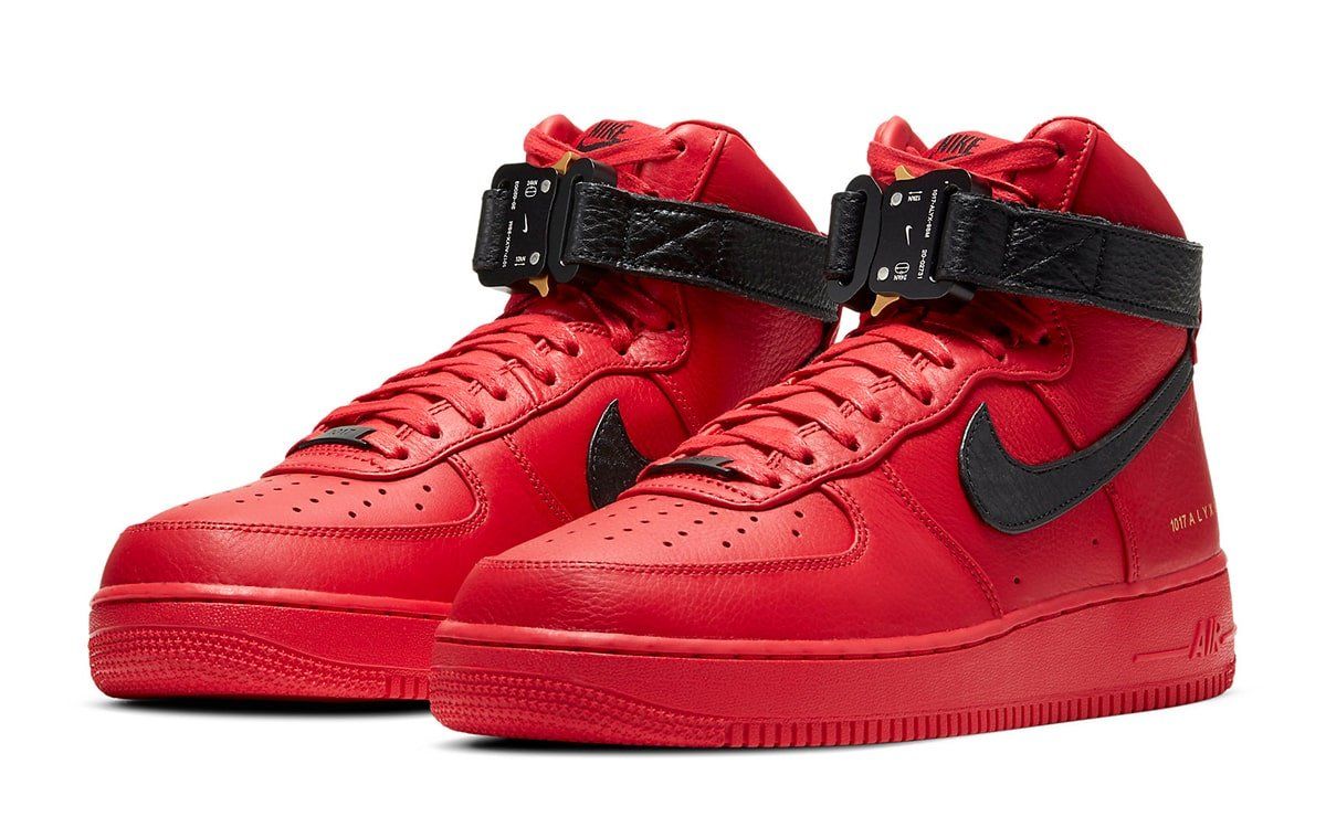 red air force ones high