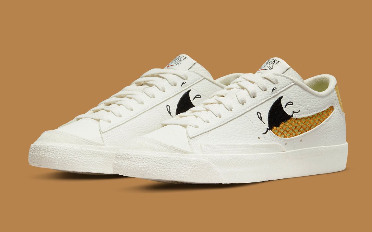 The Nike Blazer Low "Sun Club" Surfaces With Shark Fin Swooshes HOUSE OF